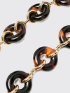 donut chain shoulder strap in tortoiseshell acetate