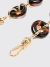 donut chain shoulder strap in tortoiseshell acetate