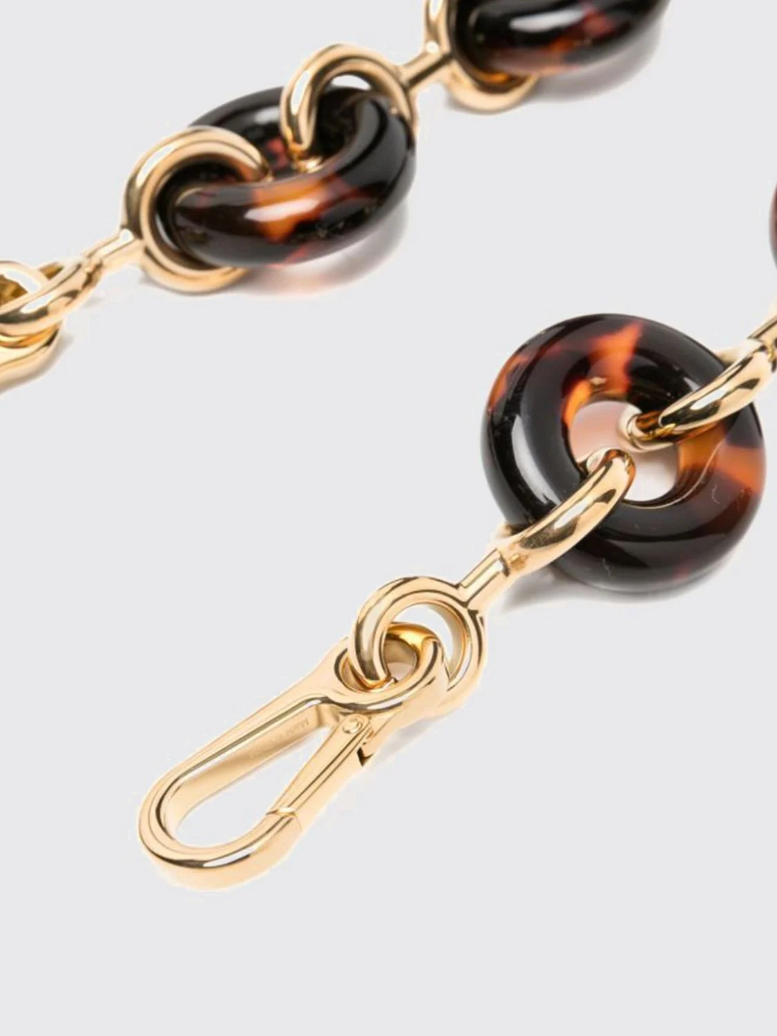 donut chain shoulder strap in tortoiseshell acetate