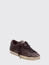 super-star grained cowhide leather sneakers with laminated logo