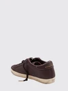 super-star grained cowhide leather sneakers with laminated logo