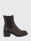 suede chelsea boots with t timeless logo and a lugged rubber sole