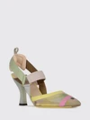 colibrì mesh nylon high heel slingback court shoes