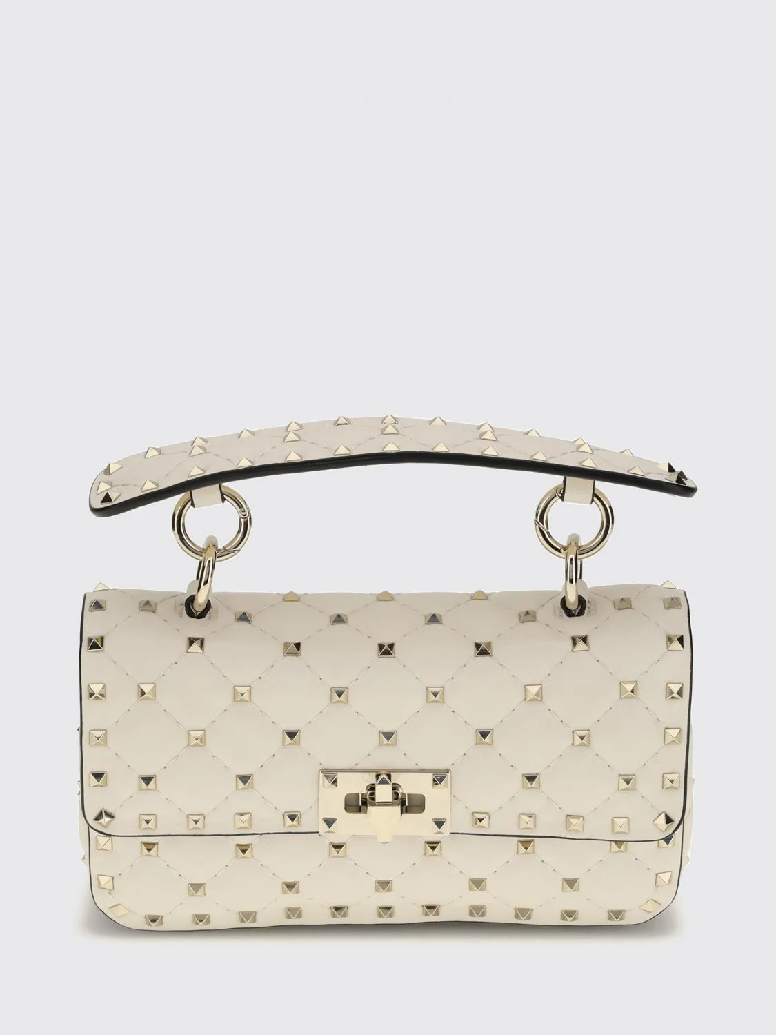 rockstud quilted nappa mini bag with studs