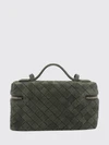 bang bang intrecciato suede leather mini bag