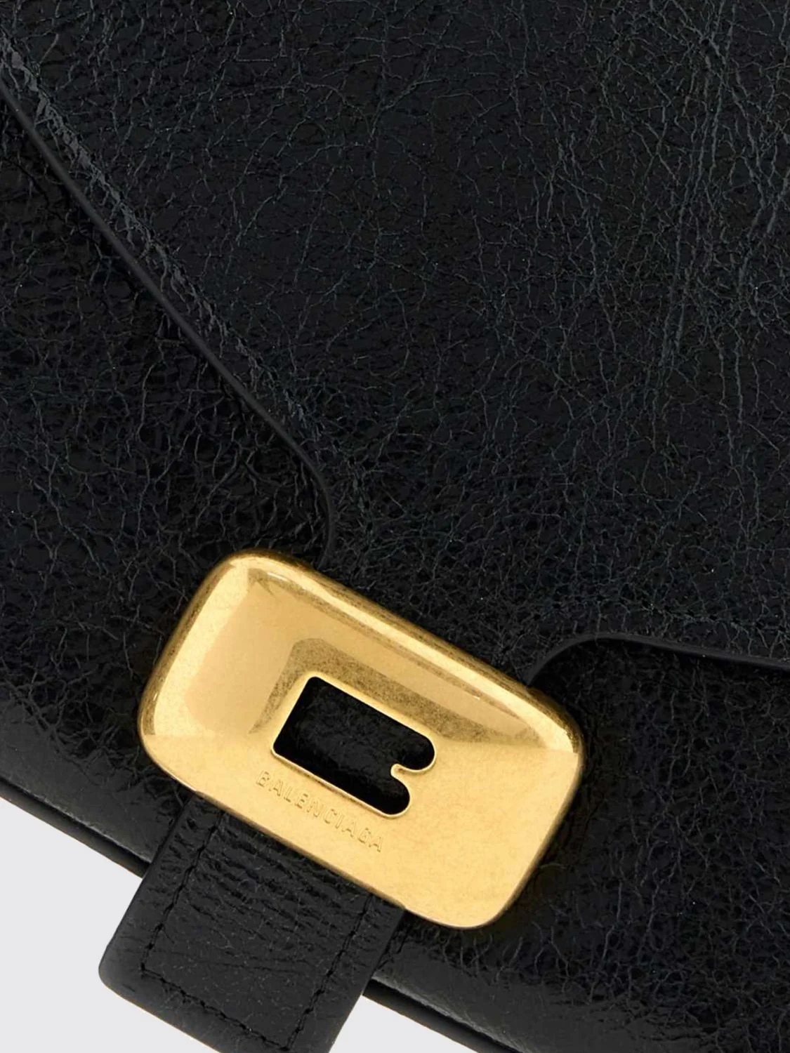 arena lambskin shoulder bag with flap and adjustable handle
