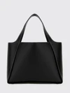 large synthetic leather shoulder bag with perforated logo