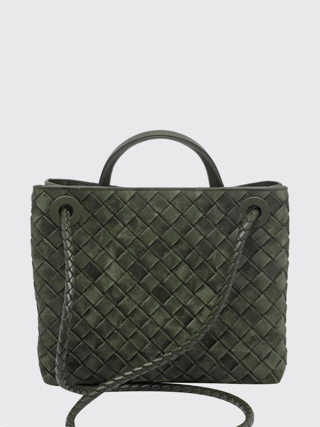 BOTTEGA VENETA OS andiamo small intrecciato calf leather handbag