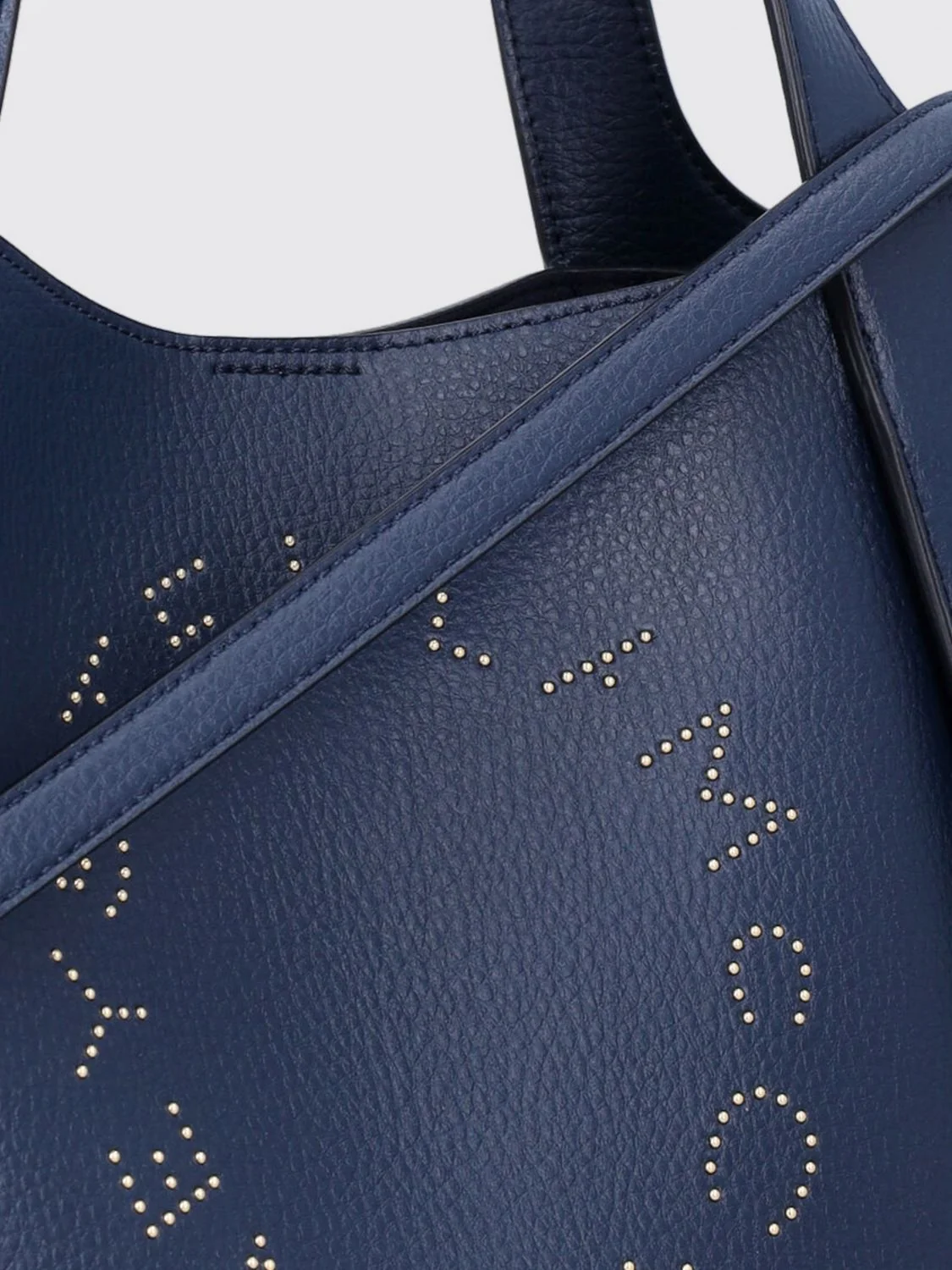 polyamide handbag with embroidered logo and pouch