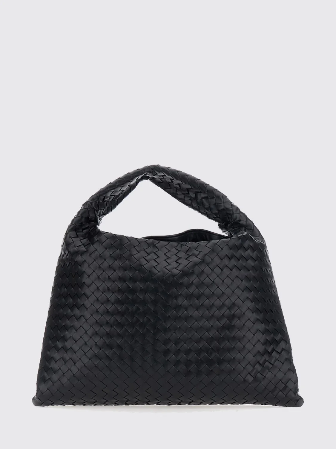 hop large intrecciato leather shoulder bag