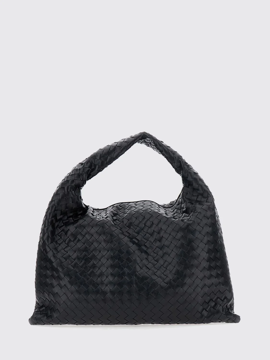 hop large intrecciato leather shoulder bag