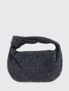 jodie intrecciato suede leather shoulder bag