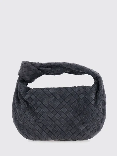 jodie intrecciato suede leather shoulder bag