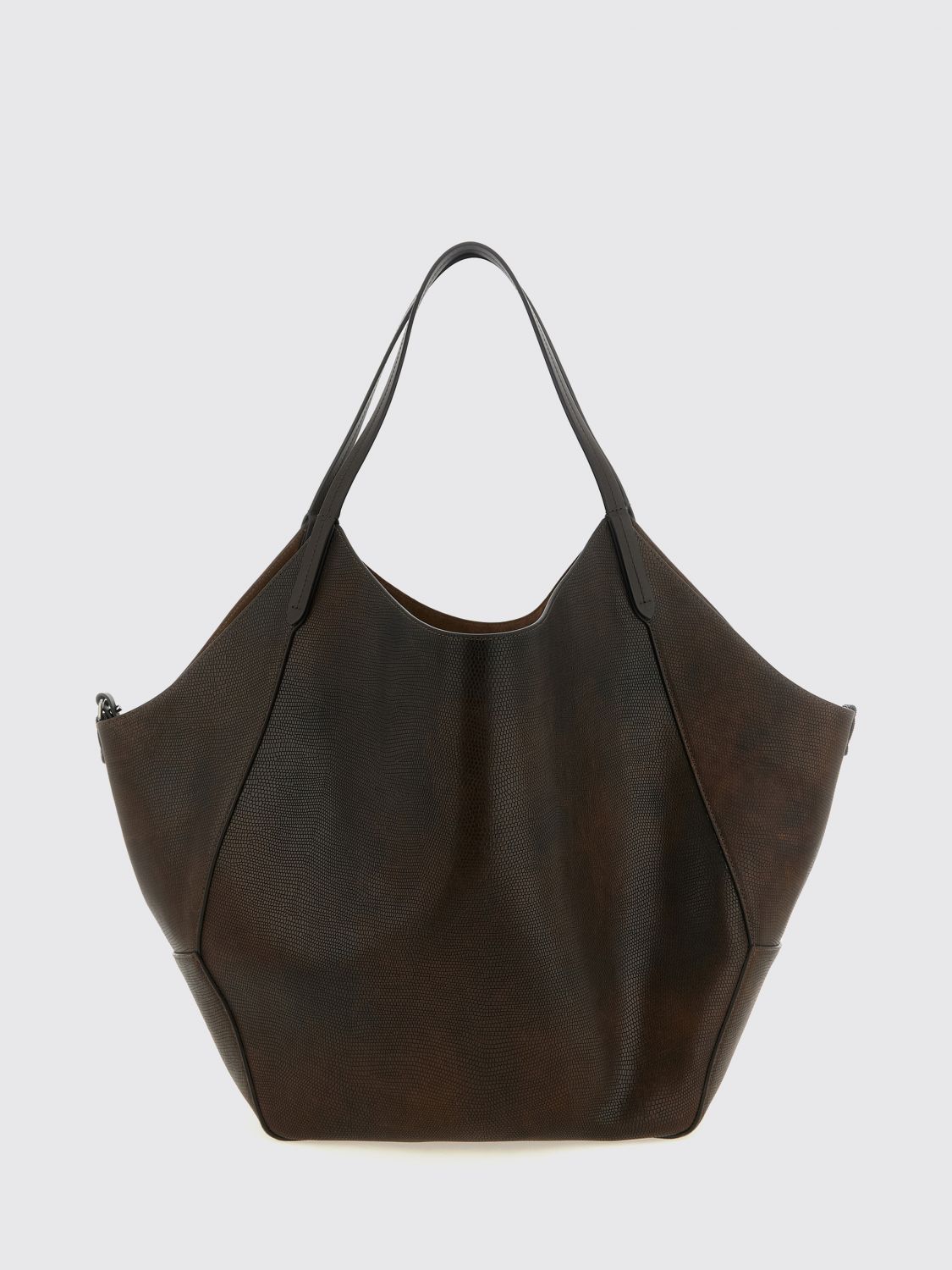 BRUNELLO CUCINELLI OS duo reversible calfskin tote bag