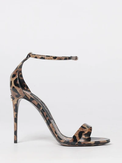 keira animalier-print patent leather high-heeled sandals