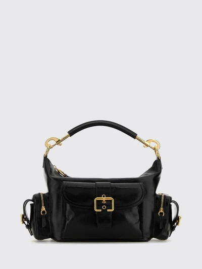 chloé smooth calfskin leather shoulder bag with removable strap
