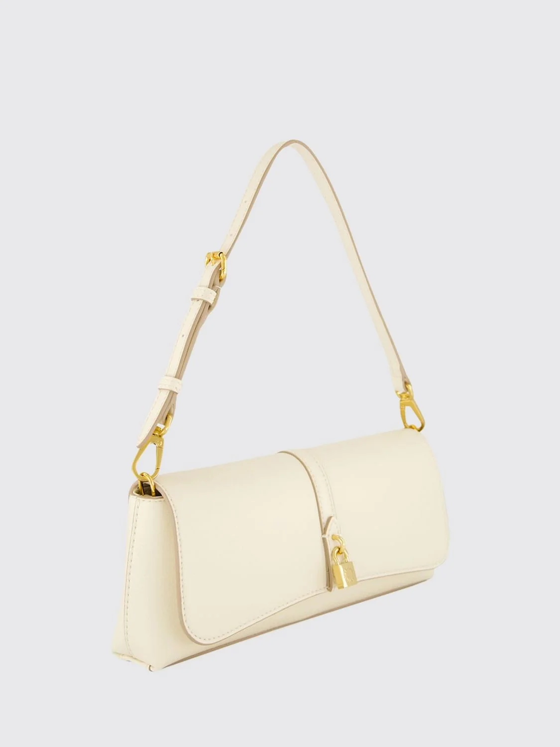 ryder vegan nylon shoulder bag with magnetic flap closure