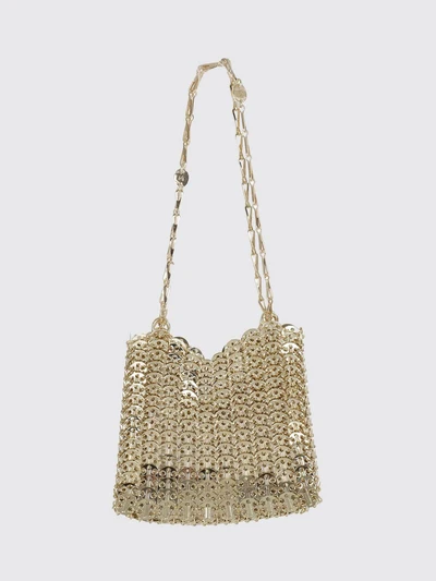 iconic chain 1969 metallic mesh shoulder bag