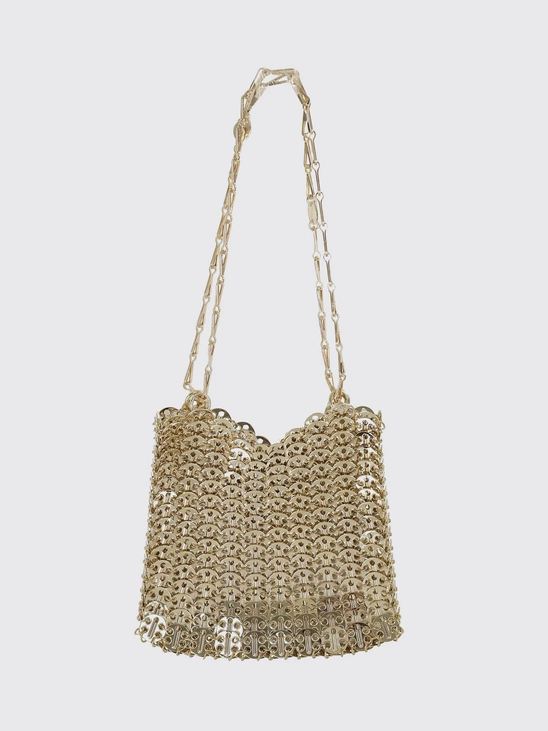 RABANNE OS iconic chain 1969 metallic mesh shoulder bag