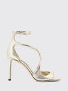 azia laminated leather sandals with high heel and square toe