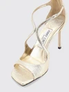 azia laminated leather sandals with high heel and square toe