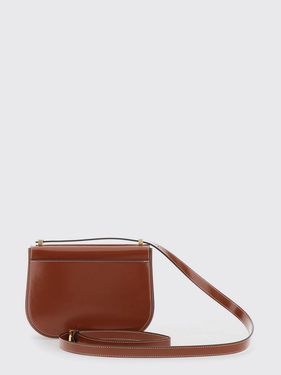 FERRAGAMO OS north-south double gancini mini crossbody bag in calfskin