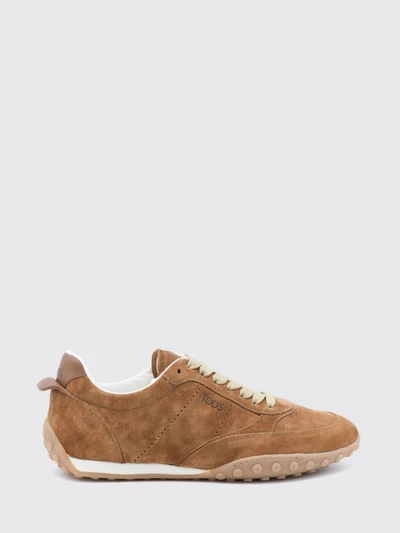 suede low-top sneakers with gommini and embossed logo
