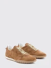 suede low-top sneakers with gommini and embossed logo
