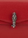 dionysus mini shoulder bag in grained leather with chain strap