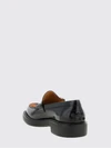 penny loafers in brushed leather and animalier pony hair