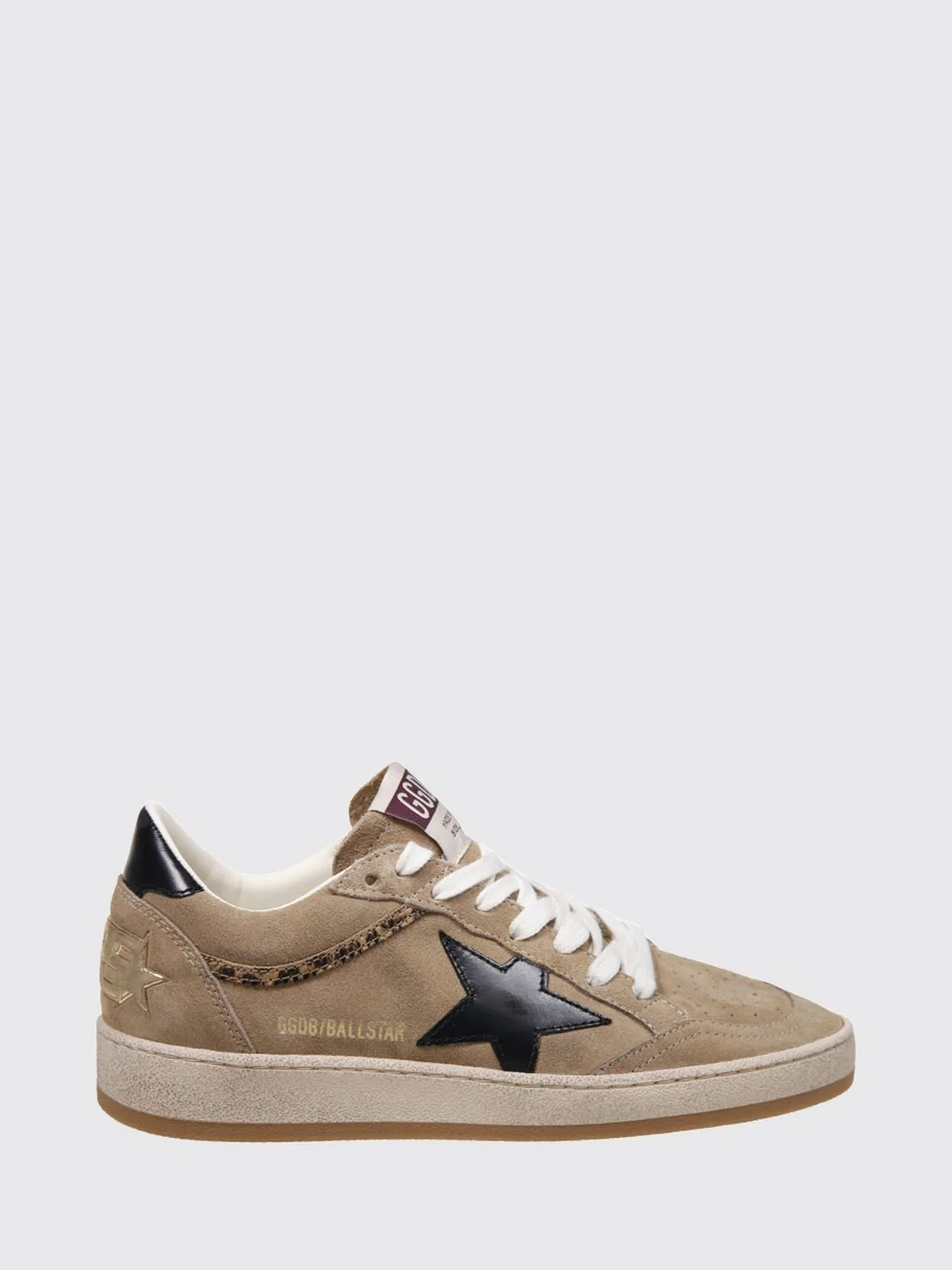 GOLDEN GOOSE 36 ball star sneakers in leather and suede with distressed effect