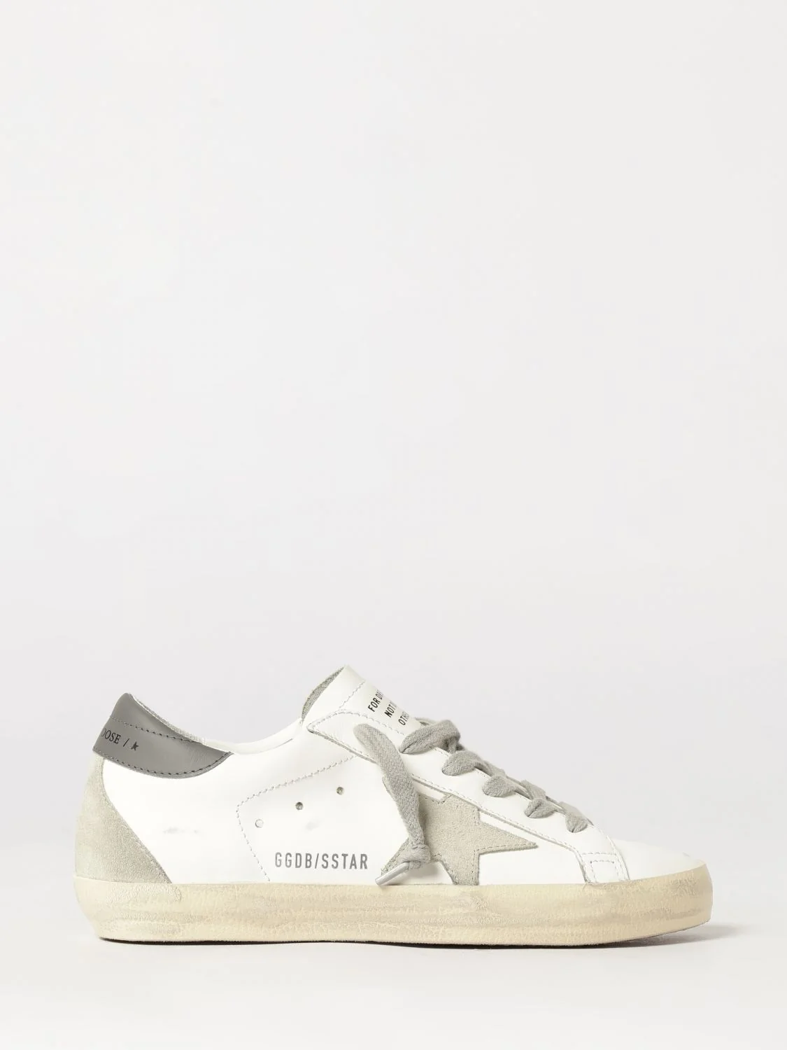 GOLDEN GOOSE 35 super-star trainers in cowhide leather with a distressed effect