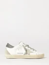 super-star trainers in cowhide leather with a distressed effect