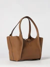 grained calfskin shoulder bag with t timeless logo