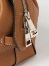 small grained calfskin boston bag with charm
