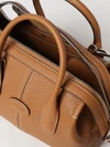 small grained calfskin boston bag with charm