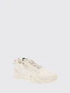 flow low-top leather and fabric sneakers with jacquard ff monogram