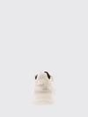 flow low-top leather and fabric sneakers with jacquard ff monogram