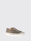 jack vintage check cotton sneakers with rubber toe cap