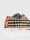 jack vintage check cotton sneakers with rubber toe cap