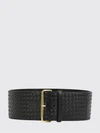 classic smooth leather belt with square buckle