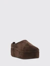 alaska shearling-lined suede mules with wedge platform sole