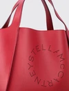 perforated logo handbag in faux leather with pouch