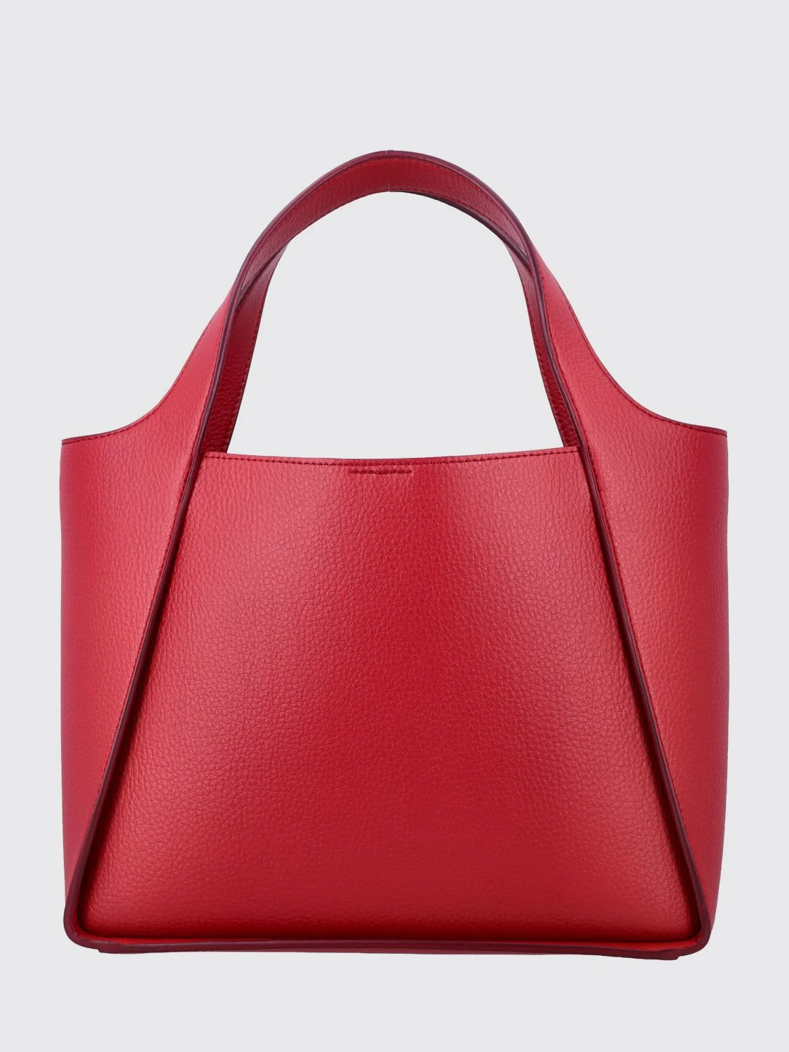 STELLA MCCARTNEY OS faux leather handbag with perforated logo and strap