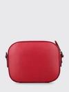 mini faux leather camera bag with perforated logo