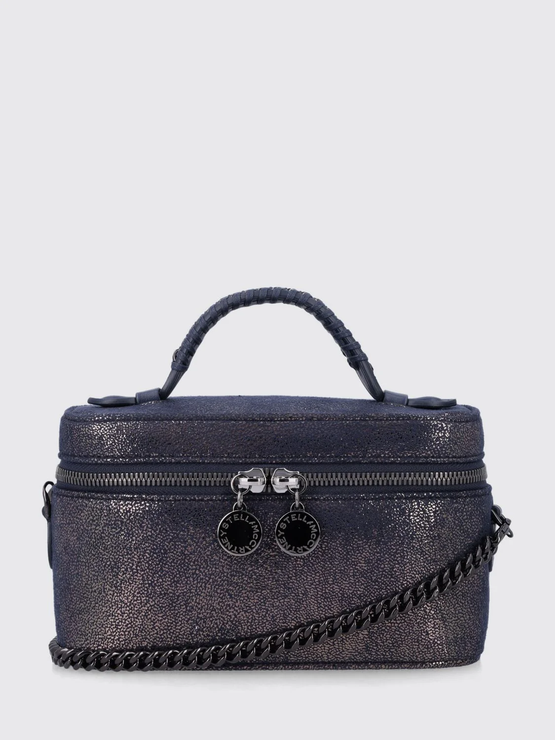 STELLA MCCARTNEY OS mini falabella vanity bag in eco alter mat with chain