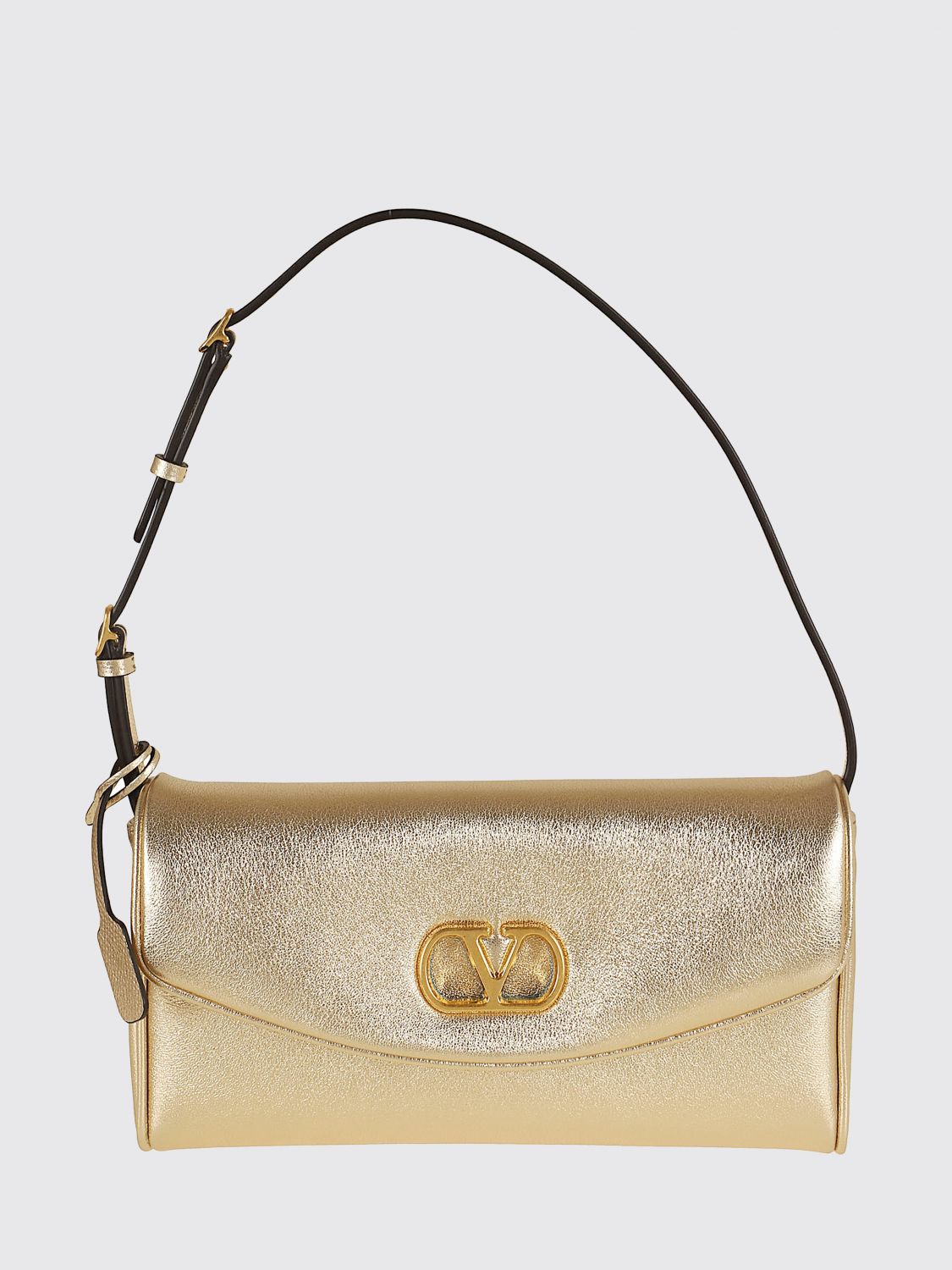 VALENTINO GARAVANI OS devain laminated nappa shoulder bag with vlogo signature