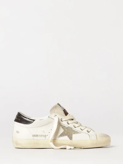 super-star leather and suede sneakers with rhinestone logo
