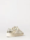 stardan bicolour leather low-top sneakers with distressed finish