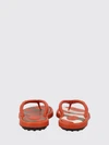 leather thong sandals with metal logo and iconic gommini